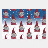 Rot und Schwarz Geschenkpapier Set (Vorderseite)