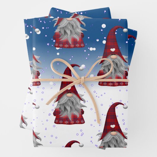 Rot und Schwarz Geschenkpapier Set (Beispiel)