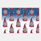 Rot und Schwarz Geschenkpapier Set (Vorderseite 3)