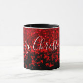 Rot und schwarz Glitzer Ombre Tasse (Zentrum)