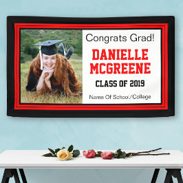 Rot und Schwarz Grad 1 Foto Banner