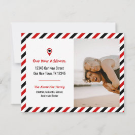 Rot und Schwarz haben wir das gestreifte bewegte F