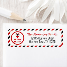 Rot und Schwarz haben wir uns bewegt Streifen