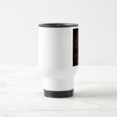 Rot und Schwarz halten Ruhe und tragen weiter Reisebecher (Mittel)