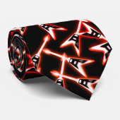 Rot und Schwarz Heavy Metal Electric Gitarren Must Krawatte (Gerollt)
