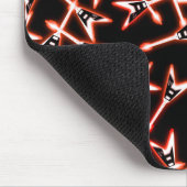Rot und Schwarz Heavy Metal Electric Gitarren Must Mousepad (Ecke)