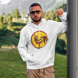 Rot und Schwarz Hoodie