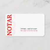 Rot und Schwarz in ausgewogener Form Visitenkarte (Rückseite)