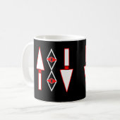 Rot und Schwarz,Inspiration für Trend Kaffeetasse (Vorderseite Links)