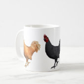 Rot und Schwarz Kaffeetasse (Vorderseite Links)