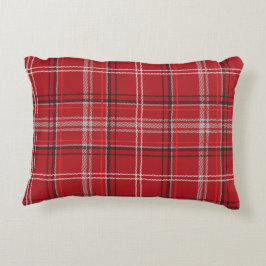 Rot und Schwarz Kariert Buffalo Karo Pattern Dekokissen