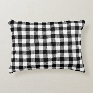 Rot und Schwarz Kariert Buffalo Karo Pattern Dekokissen