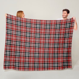 Rot und Schwarz Kariert Buffalo Karo Pattern Fleecedecke