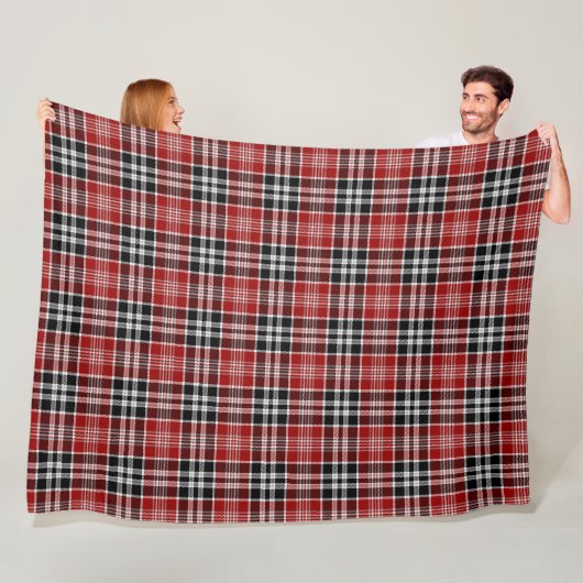 Rot und Schwarz Kariert Buffalo Karo Pattern Fleecedecke (Beispiel)