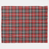 Rot und Schwarz Kariert Buffalo Karo Pattern Fleecedecke (Vorderseite (Horizontal))