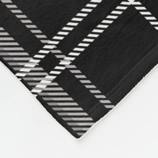 Rot und Schwarz Kariert Buffalo Karo Pattern Fleecedecke (Ecke)