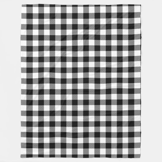 Rot und Schwarz Kariert Buffalo Karo Pattern Fleecedecke (Vorderseite)