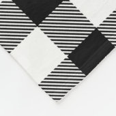 Rot und Schwarz Kariert Buffalo Karo Pattern Fleecedecke (Ecke)