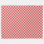 Rot und Schwarz Kariert Buffalo Karo Pattern Fleecedecke (Vorderseite (Horizontal))