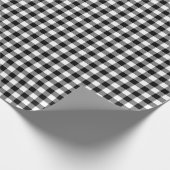 Rot und Schwarz Kariert Buffalo Karo Pattern Geschenkpapier (Ecke)