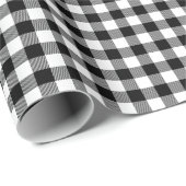 Rot und Schwarz Kariert Buffalo Karo Pattern Geschenkpapier (Rolleneckpunkt)