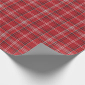 Rot und Schwarz Kariert Buffalo Karo Pattern Geschenkpapier (Ecke)
