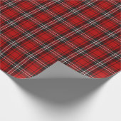 Rot und Schwarz Kariert Buffalo Karo Pattern Geschenkpapier (Ecke)