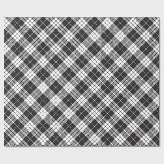 Rot und Schwarz Kariert Buffalo Karo Pattern Geschenkpapier (Flach)