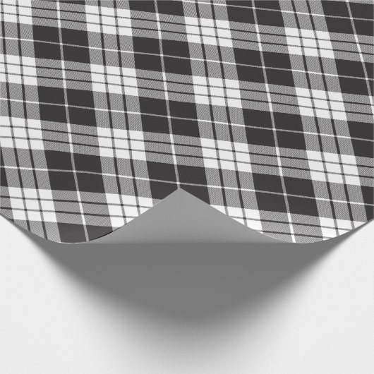 Rot und Schwarz Kariert Buffalo Karo Pattern Geschenkpapier (Ecke)