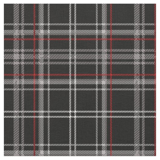 Rot und Schwarz Kariert Buffalo Karo Pattern Stoff (Nahaufnahme)