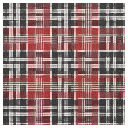 Rot und Schwarz Kariert Buffalo Karo Pattern Stoff (Nahaufnahme)