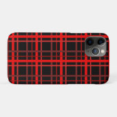 Rot und Schwarz Kariert Case-Mate iPhone Hülle (Rückseite (Horizontal))