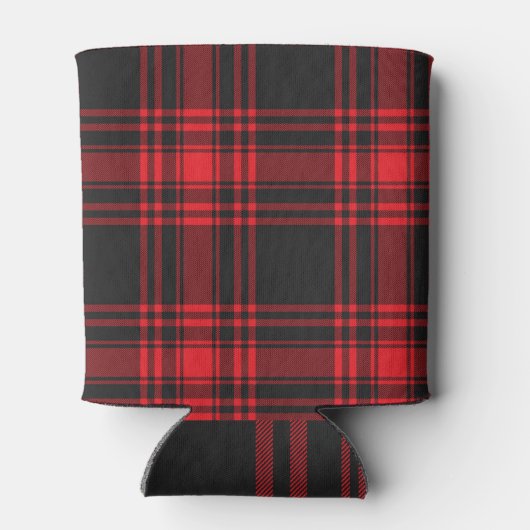 Rot und Schwarz Kariert Dosenkühler (Rückseite)