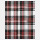 Rot und Schwarz Kariert Fleecedecke (Vorderseite)