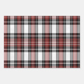 Rot und Schwarz Kariert Geschenkpapier Set (Vorderseite)