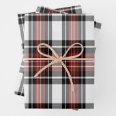 Rot und Schwarz Kariert Geschenkpapier Set (Beispiel)