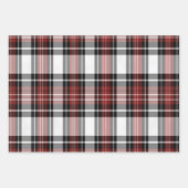 Rot und Schwarz Kariert Geschenkpapier Set (Vorderseite 3)