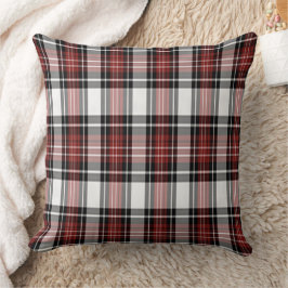 Rot und Schwarz Kariert Kissen