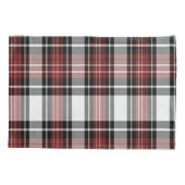 Rot und Schwarz Kariert Kissenbezug (Rückseite)