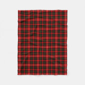 Rot und Schwarz Kariert O'Connell Tartan Fleecedecke (Vorderseite)