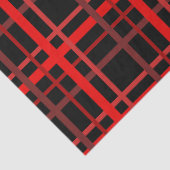 Rot und Schwarz Kariert Seidenpapier (Detail)