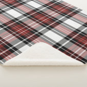 Rot und Schwarz Kariert Sherpadecke (3/4)