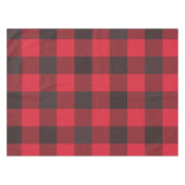 Rot und Schwarz Kariert Tischdecke (Vorderseite (Horizontal))