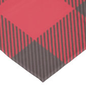 Rot und Schwarz Kariert Tischdecke (Schrägansicht)