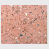 Rot und schwarz - Kleine Kiesensteine Pebbelsa Geschenkpapier (Flach)