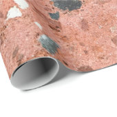 Rot und schwarz - Kleine Kiesensteine Pebbelsa Geschenkpapier (Rolleneckpunkt)