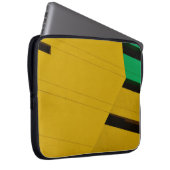Rot und Schwarz Laptopschutzhülle (Vorne Rechts)