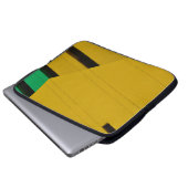 Rot und Schwarz Laptopschutzhülle (Vorne Knopf)