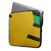 Rot und Schwarz Laptopschutzhülle (Vorderseite Links)