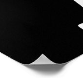 ROT UND SCHWARZ LAUFEN WIE EIN MÄDCHEN PERSONALISI POSTER (Ecke)